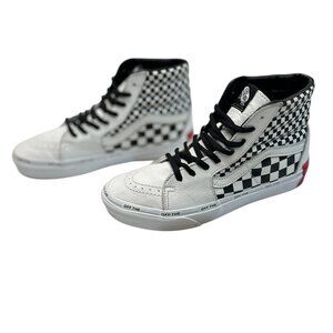Vans Sk8-Hi Checkerboard Leather High Top Unisex Sneakers Men’s 7 / Women’s 8.5